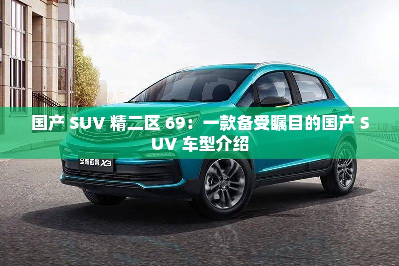 国产 SUV 精二区 69：一款备受瞩目的国产 SUV 车型介绍
