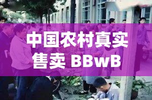 中国农村真实售卖 BBwBBw 现象引发关注