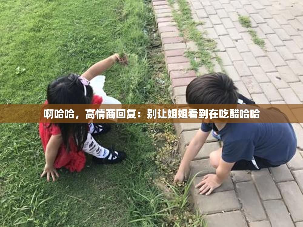 啊哈哈，高情商回复：别让姐姐看到在吃醋哈哈