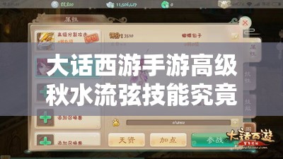 大话西游手游高级秋水流弦技能究竟有何独特之处，值得深入点评？