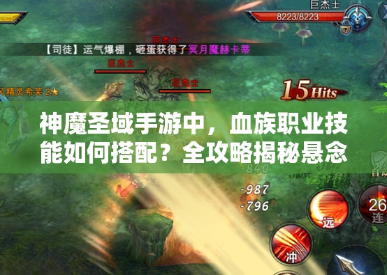 神魔圣域手游中，血族职业技能如何搭配？全攻略揭秘悬念！